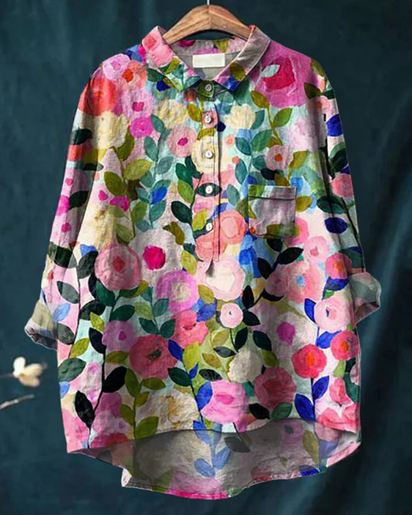 Lily - Elegant Floral Blouse