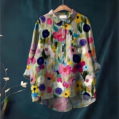 Lily - Elegant Floral Blouse